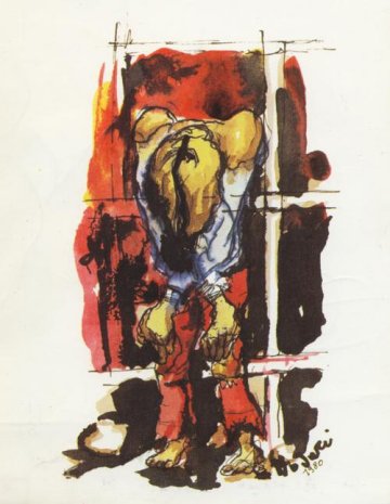 Strette grate '80 Copertina della raccolta di poesie di Gaudenzio Ragazzi 1981