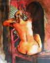 Nudo, donna seduta - 1980
